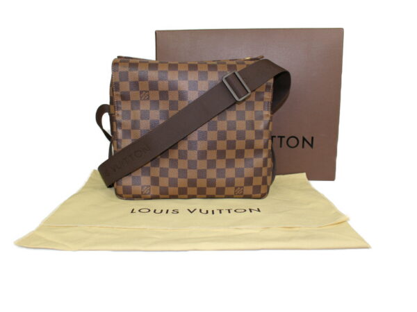 imgrc0087366542 Louis Vuitton Naviglio Damier Canvas Shoulder Bag Brown