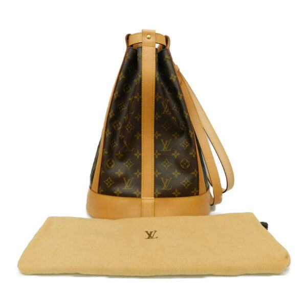 imgrc0087398979 Louis Vuitton Randonnée PM Monogram Drawstring Bag Brown