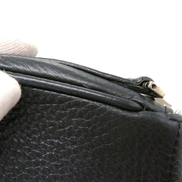 imgrc0087474611 Christian Dior Leather Pouch Shoulder Bag Mini Bag Black