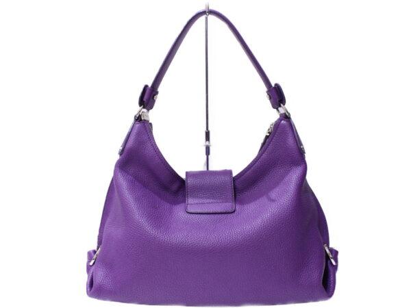 imgrc0087509808 Ferragamo Shoulder Bag Gancini Leather Purple