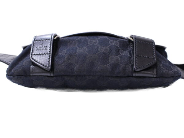 imgrc0087537748 Gucci GG Canvas Leather Waist Bag Black