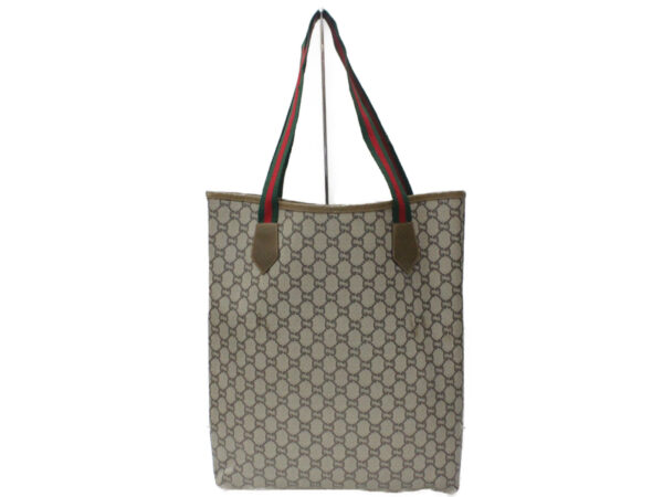 imgrc0087653781 Gucci Sherry Line GG Plus Canvas Tote Bag Beige