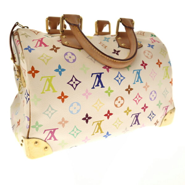 imgrc0087662206 Louis Vuitton Speedy 30 Handbag Monogram Multicolor White