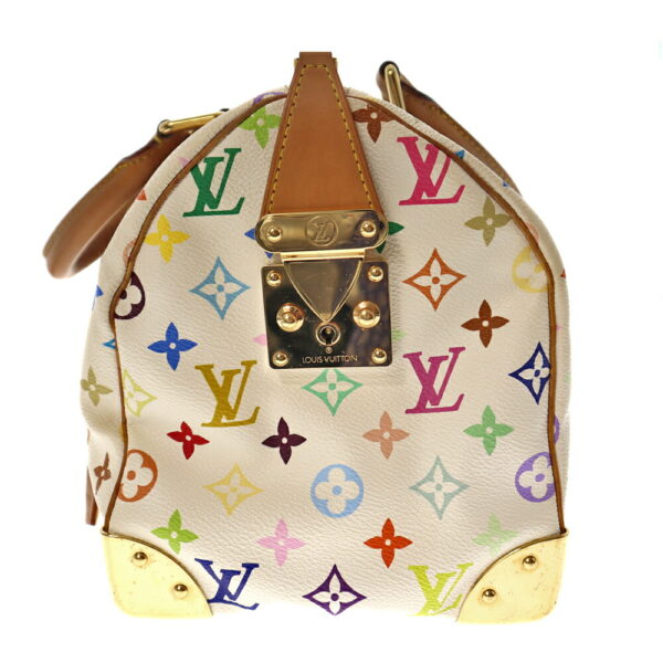 imgrc0087662207 Louis Vuitton Speedy 30 Handbag Monogram Multicolor White