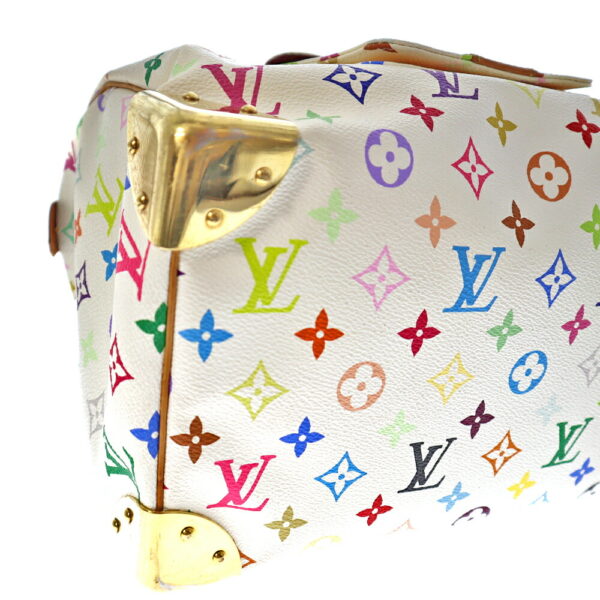 imgrc0087662210 Louis Vuitton Speedy 30 Handbag Monogram Multicolor White