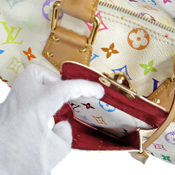 imgrc0087662220 Louis Vuitton Speedy 30 Handbag Monogram Multicolor White