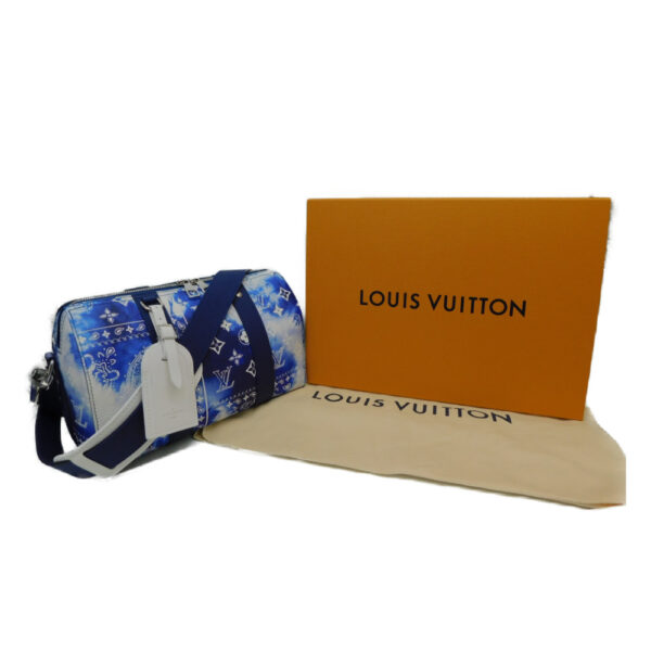 imgrc0087685918 Louis Vuitton City Keepall Bandana Shoulder Bag Blue