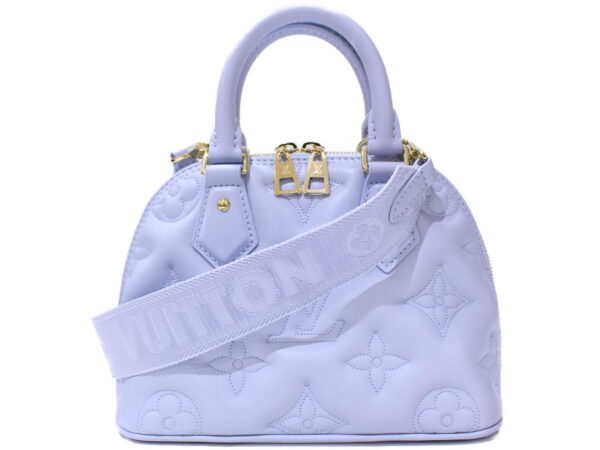 imgrc0087714299 Louis Vuitton Alma BB Calf Leather Shoulder Bag Blue Glacier