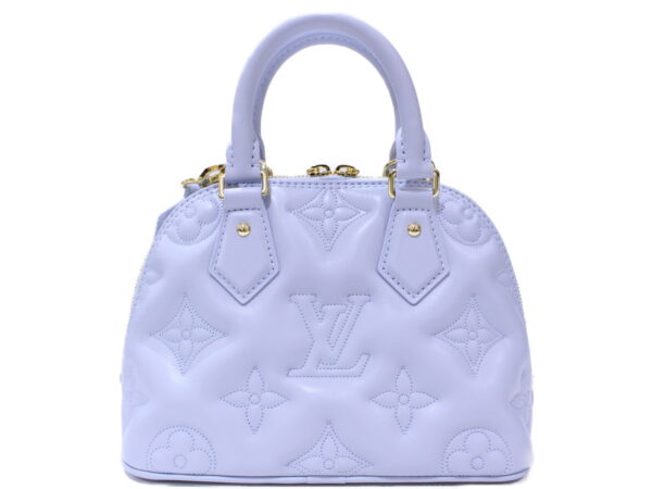 imgrc0087714302 Louis Vuitton Alma BB Calf Leather Shoulder Bag Blue Glacier