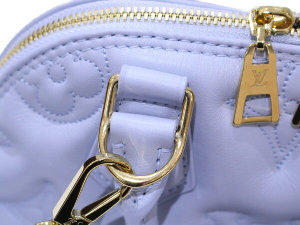 imgrc0087714308 Louis Vuitton Alma BB Calf Leather Shoulder Bag Blue Glacier