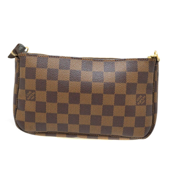 imgrc0087747082 Louis Vuitton Pochette Accessoire Pouch Damier Ebene Canvas Brown