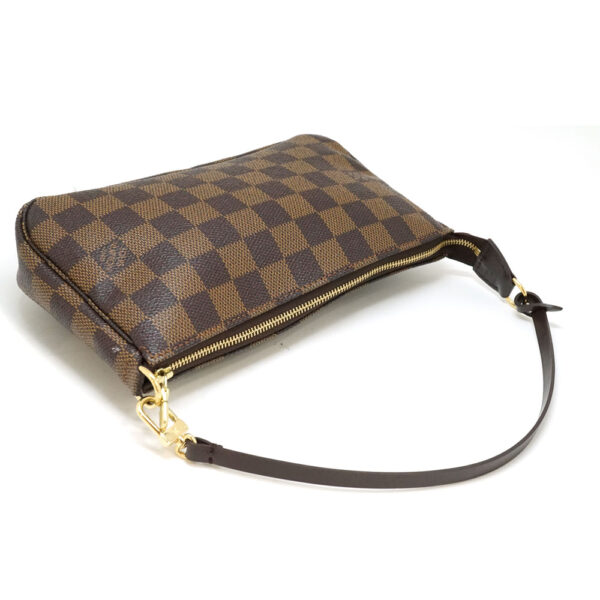 imgrc0087747084 Louis Vuitton Pochette Accessoire Pouch Damier Ebene Canvas Brown