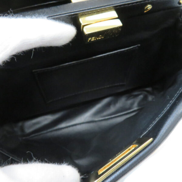 imgrc0087773720 Fendi Peekaboo Mini Shoulder Bag Nappa Leather Black