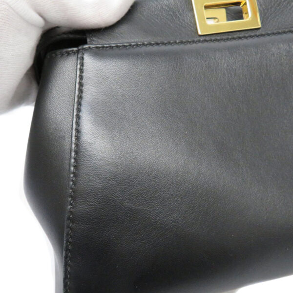 imgrc0087773722 Fendi Peekaboo Mini Shoulder Bag Nappa Leather Black