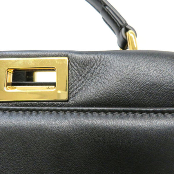 imgrc0087773726 Fendi Peekaboo Mini Shoulder Bag Nappa Leather Black