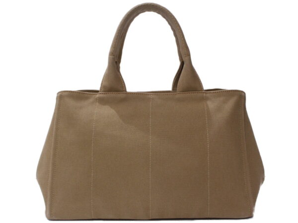 imgrc0087837059 Prada Kanapa Handbag Canvas Beige