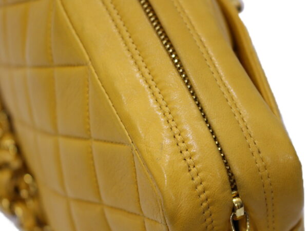 imgrc0087837195 Chanel Double Chain Handbag Matelasse Lambskin Yellow