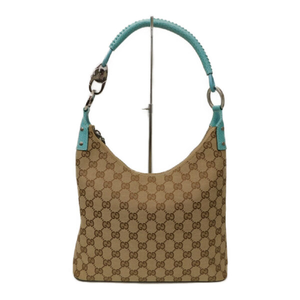 imgrc0087838307 Gucci Shoulder Bag GG Canvas Turquoise Blue