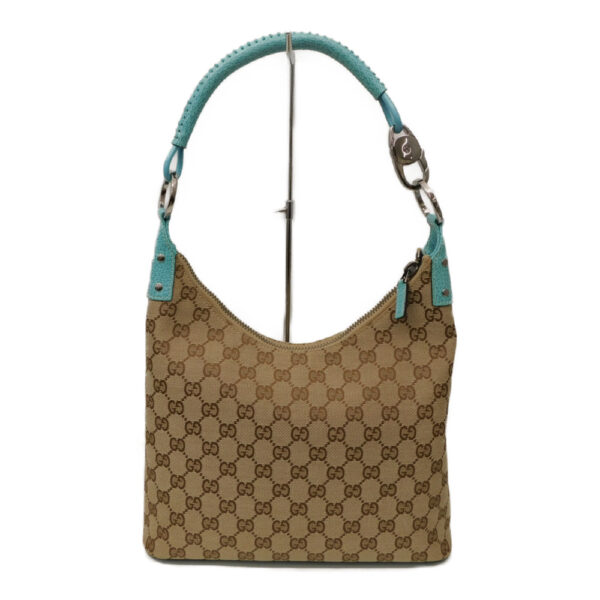 imgrc0087838308 Gucci Shoulder Bag GG Canvas Turquoise Blue