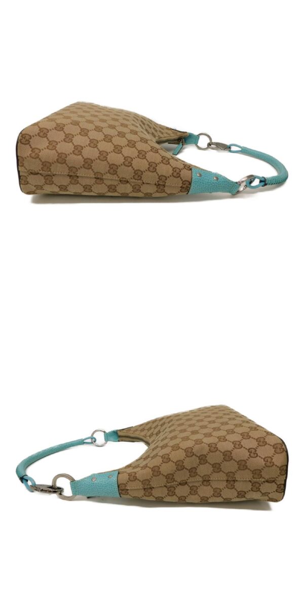 imgrc0087838309 Gucci Shoulder Bag GG Canvas Turquoise Blue