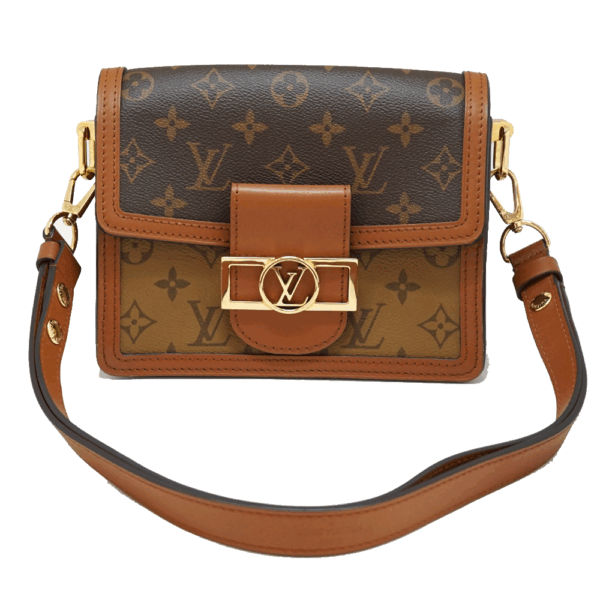 imgrc0087852186 Louis Vuitton Dauphine Mini Shoulder Bag Monogram Reverse Brown