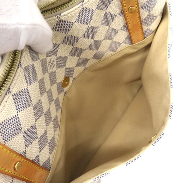 imgrc0087852509 Louis Vuitton Figeri PM Damier Azur Tote Bag White Beige