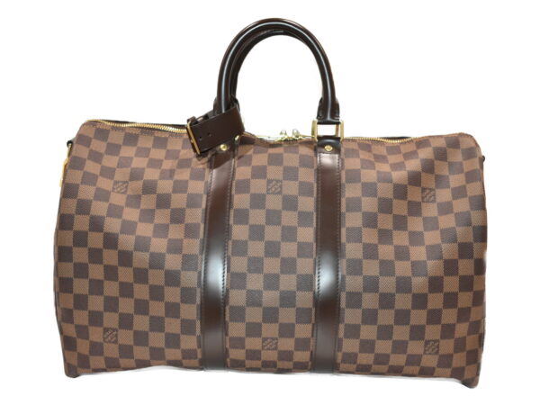 imgrc0087877896 Louis Vuitton Keepall Bandouliere 45 Damier Ebene Bag Brown