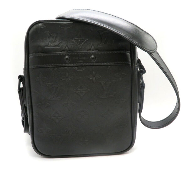 imgrc0087913042 Louis Vuitton Danube PM Monogram Shadow Leather Shoulder Bag Black