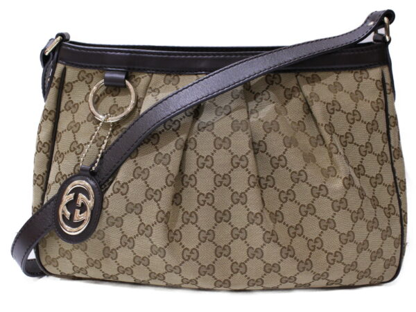 imgrc0088066891 Gucci Sookie GG Canvas Shoulder Bag Beige Brown