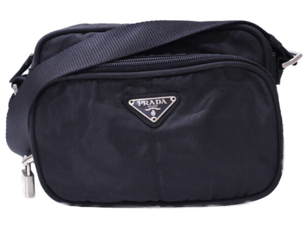 imgrc0088086981 Prada Shoulder Bag Nylon Black