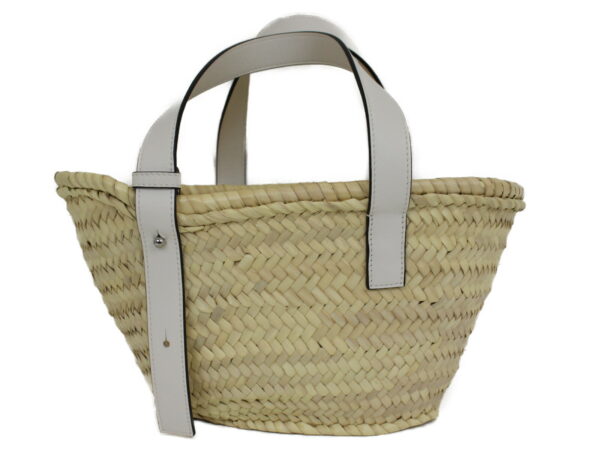 imgrc0088163711 Loewe Basket Bag Small Palm Leaf Leather Natural White