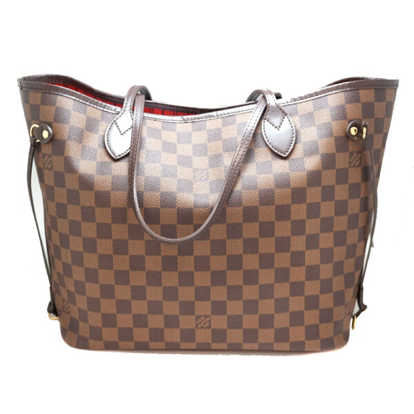 imgrc0088191619 Louis Vuitton Neverfull MM Damier Canvas Tote Bag Brown