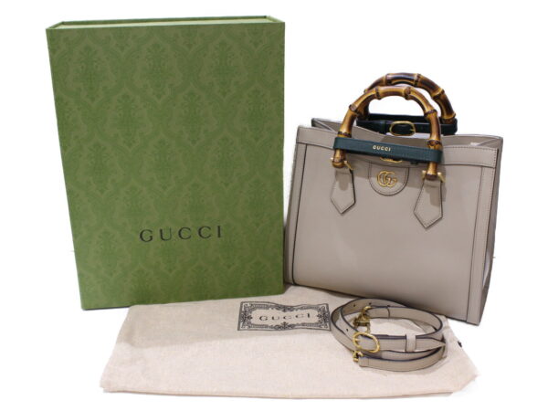 imgrc0088198877 Gucci Diana Bamboo Tote Bag Beige