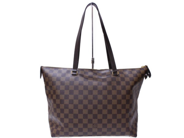 imgrc0088235390 Louis Vuitton Jena MM Damier Canvas Tote Bag Brown