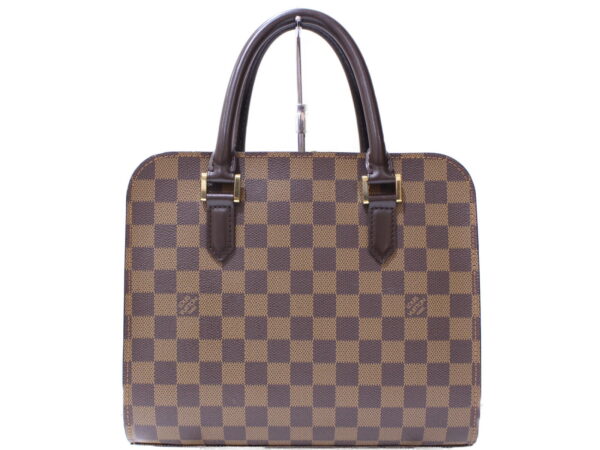 imgrc0088235436 Louis Vuitton Triana Damier Canvas Handbag Brown