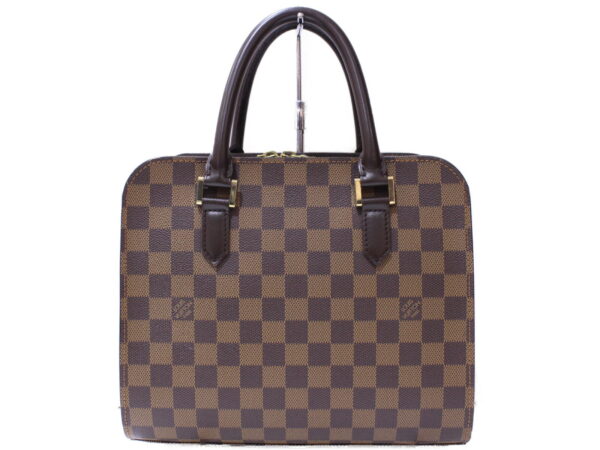 imgrc0088235439 Louis Vuitton Triana Damier Canvas Handbag Brown