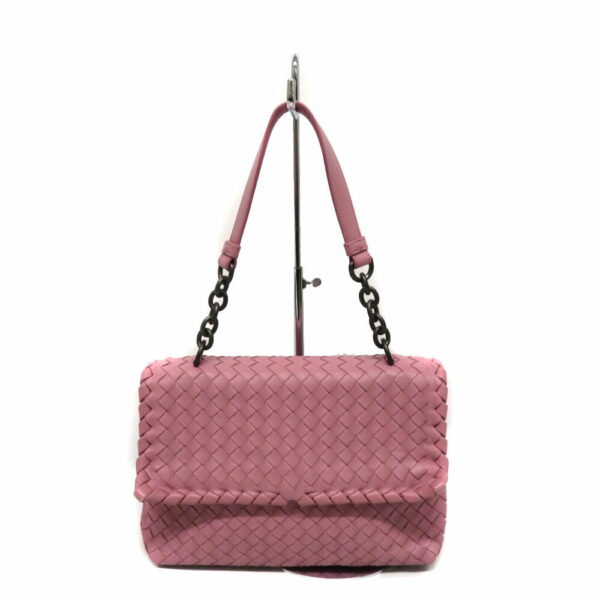 imgrc0088463550 Bottega Veneta Olympia Chain Shoulder Bag Intrecciato Lamb Pink