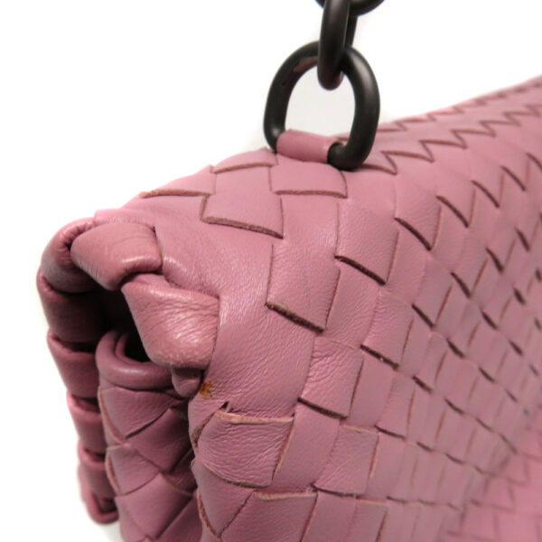 imgrc0088463561 Bottega Veneta Olympia Chain Shoulder Bag Intrecciato Lamb Pink