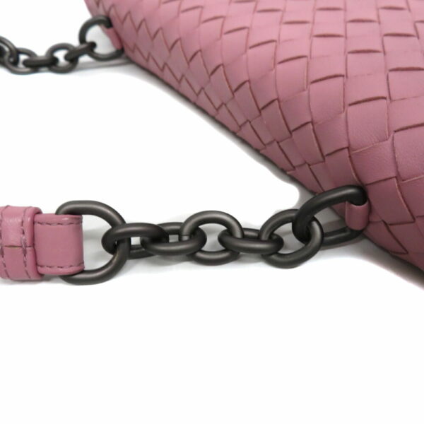 imgrc0088463562 Bottega Veneta Olympia Chain Shoulder Bag Intrecciato Lamb Pink