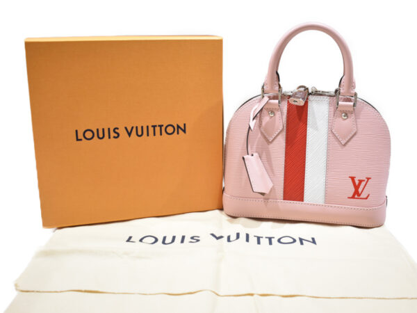 imgrc0088477501 Louis Vuitton Alma BB Handbag Epi Pink Red White