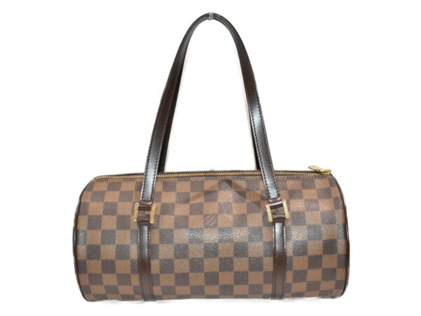 imgrc0088487930 Louis Vuitton Papillon 30 Handbag Canvas Damier Ebene Brown