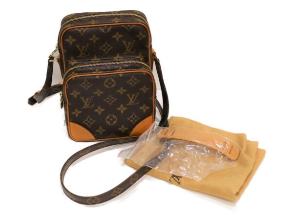 imgrc0088488365 Louis Vuitton Amazon Monogram Canvas Shoulder Bag Brown