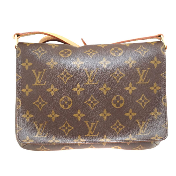 imgrc0088489513 Louis Vuitton Musette Tango Shoulder Bag Monogram Brown