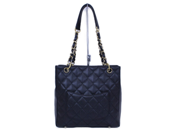 imgrc0088573829 Chanel Chain Tote Bag Caviar Skin Black