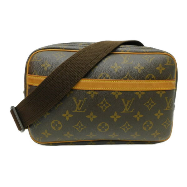 imgrc0088604534 Louis Vuitton Reporter PM Monogram Crossbody Bag Brown