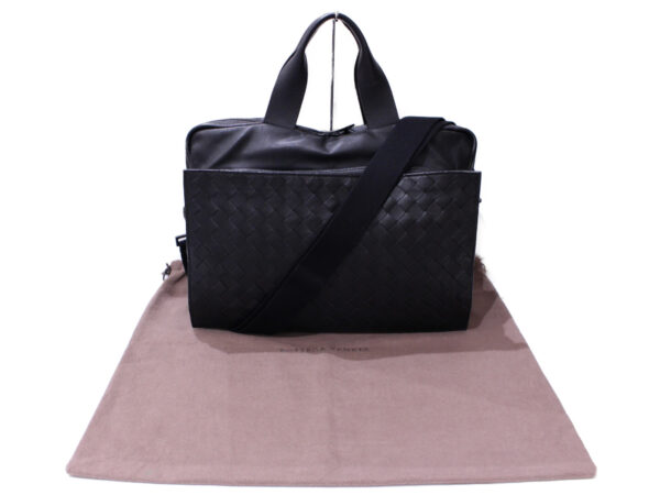 imgrc0088626241 Bottega Veneta Business Bag 2Way Briefcase Leather Black