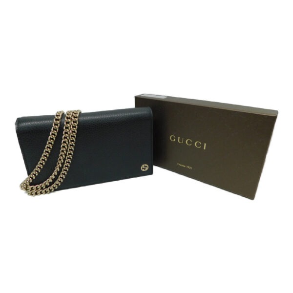 imgrc0088641831 Gucci Chain Wallet GG Leather Black