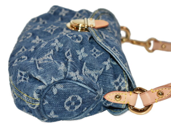 imgrc0088642424 Louis Vuitton Mini Pleaty Handbag Monogram Denim Blue