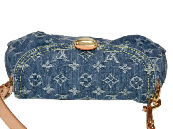 imgrc0088642426 Louis Vuitton Mini Pleaty Handbag Monogram Denim Blue