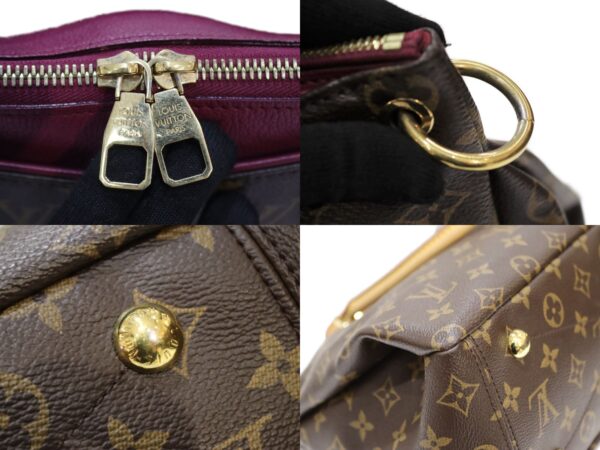 imgrc0088642994 Louis Vuitton Pallas Monogram Handbag Shoulder Bag Brown Purple